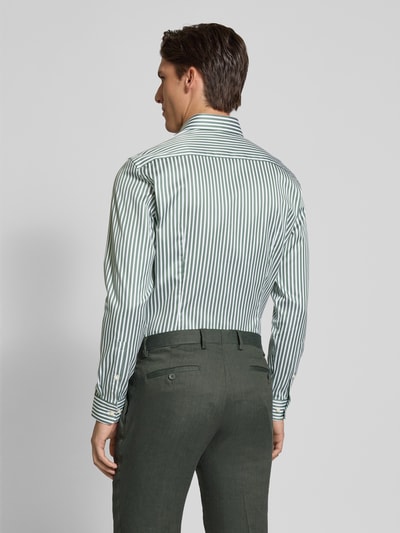 Jake*s Slim Fit Business-Hemd mit Haifischkragen Dunkelgruen 5