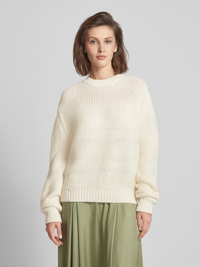 Mango Strickpullover mit Strukturmuster Modell 'SOMALIA' Offwhite 4