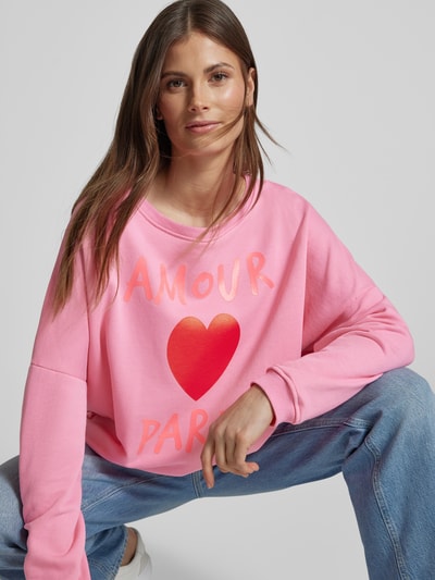 miss goodlife Oversized Sweatshirt mit Motiv-Print Pink 3