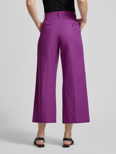 Weekend Max Mara Flared Cut Stoffhose mit Gürtelschlaufen Modell 'ZIRCONE' Violett 5