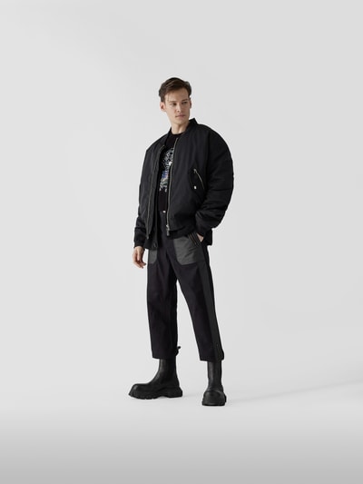Kenzo T-Shirt mit Label-Print Schwarz 1