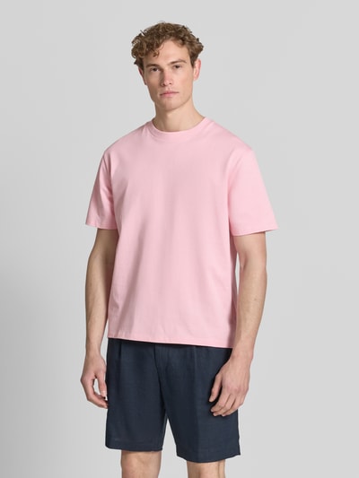 Lindbergh Oversized T-Shirt mit Rundhalsausschnitt Rosa 4