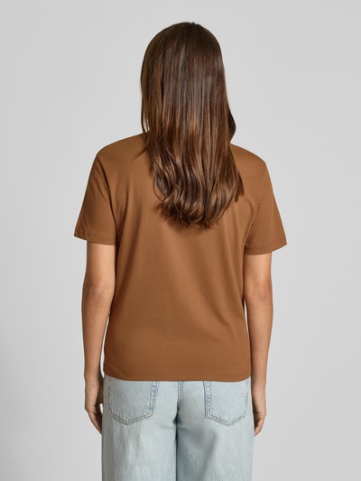 Jake*s Casual Regular Fit T-Shirt aus Baumwoll-Mix Modell 'ELI'                                                                                                                                                                                                                                                                                   ' Schoko 5