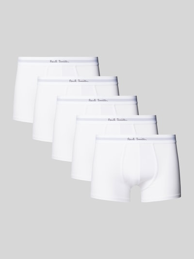 PAUL SMITH Trunks mit elastischem Logo-Bund im 3er-Pack Weiss 1