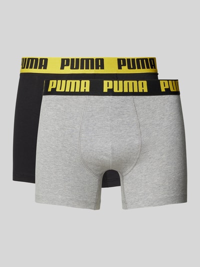 Puma Trunks mit Teilungsnähten im 2er-pack Hellgrau 1