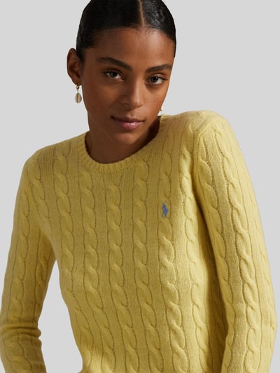 Polo Ralph Lauren Regular Fit Pullover aus Woll-Kaschmir-Mix 'JULIANNA' GELB 3