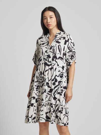 More & More Knielange jurk met all-over print Offwhite - 4