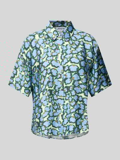 Jake*s Casual Regular fit blouse met 1/2-mouwen Hemelsblauw - 2