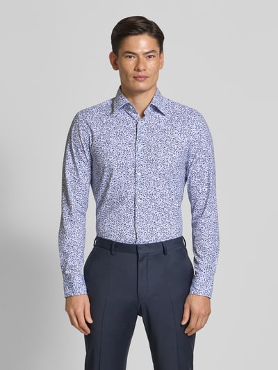 BOSS Slim Fit Hemd aus Baumwoll-Mix Bleu 4