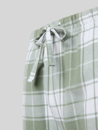 Christian Berg Men Regular Fit Pyjama-Hose mit elastischem Bund Metallic Gruen 2