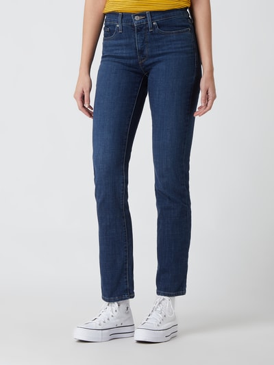 Levi's® 300 Jeansy o kroju shaping straight fit z dodatkiem streczu model ‘314’ — ‘Water<Less™’ Ciemnoniebieski 4