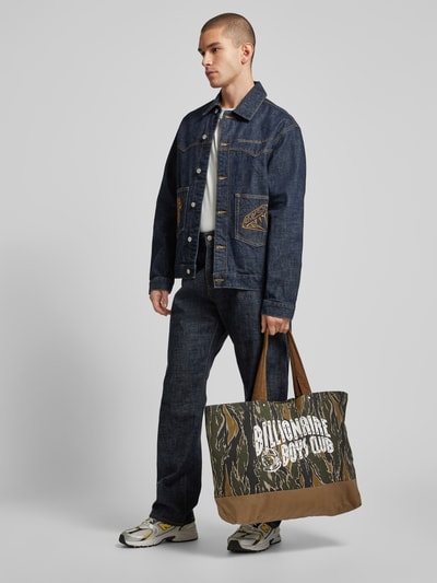 Billionaire Boys Club Tote Bag mit Label-Print Khaki 1