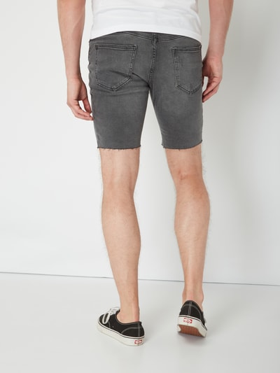 REVIEW 5-Pocket-Jeansshorts im Destroyed Look Mittelgrau 5