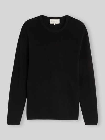 Tom Tailor Denim Regular fit pullover van puur katoen Zwart - 2