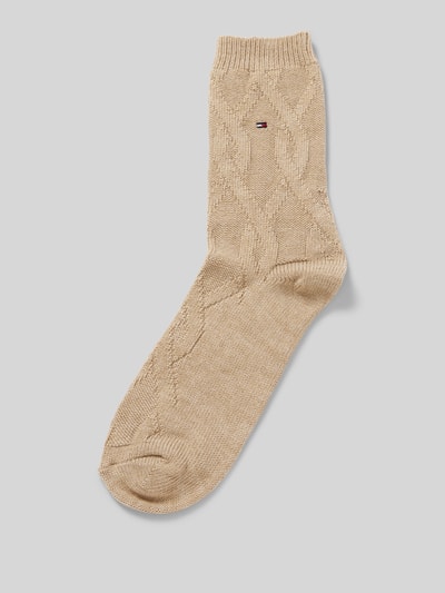 Tommy Hilfiger Socken mit Label-Detail Beige 1