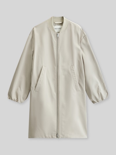 Marc O'Polo regular fit blouson-lange jas met college-kraag Beige - 2