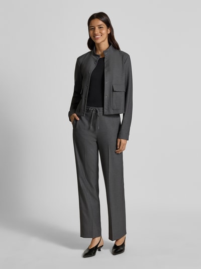 comma Żakiet ze stójką Antracytowy 1