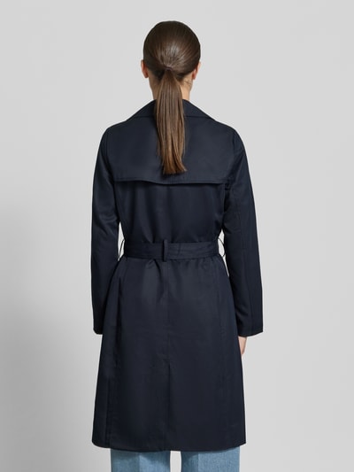 zero Trenchcoat mit Gürtel und seitlichen Eingrifftaschen Marine 5