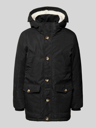 MCNEAL Parka mit Kapuze und Pattentaschen Modell 'J-HUNT' Black 1
