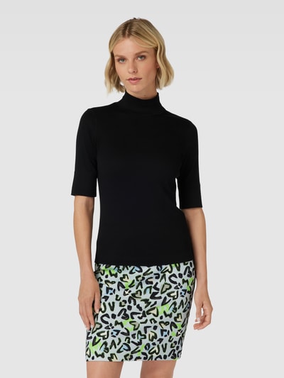 Marc Cain T-shirt met opstaande kraag Zwart - 4