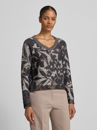 Betty Barclay Strickpullover mit gerippten Abschlüssen Dunkelbraun 4