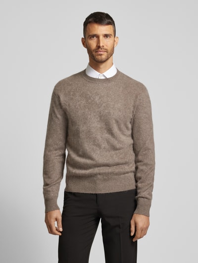 BOSS Gebreide pullover met ronde hals, model 'ESCRITO' Beige - 4