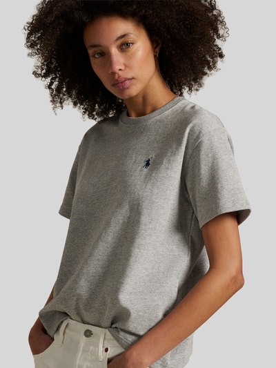 Polo Ralph Lauren Relaxed Fit T-Shirt aus reiner Baumwolle Mittelgrau Melange 3