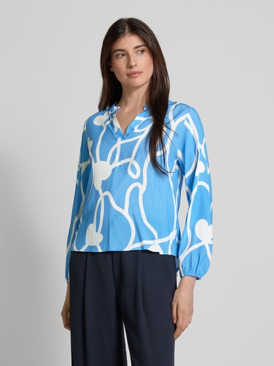 ZABAIONE Regular Fit Bluse mit Tunikakragen Modell 'Jo44a' Ocean 4