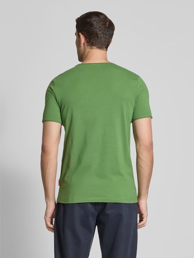 JOOP! Jeans T-Shirt mit geripptem Rundhalsausschnitt Modell 'Cesare' Grass 5