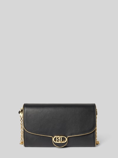 Lauren Ralph Lauren Clutch aus Rindsleder mit Label-Applikation Black 2