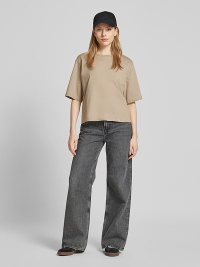 JAKE*S STUDIO WOMAN T-shirt met ronde hals Taupe - 1