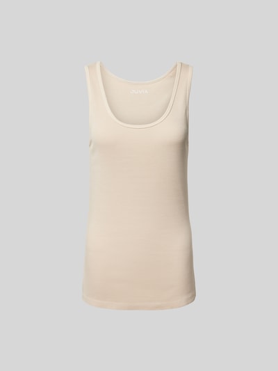 Juvia Tanktop mit geripptem U-Ausschnitt Sand 2