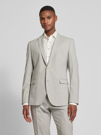 s.Oliver BLACK LABEL Regular Fit Sakko mit 2-Knopf-Verschluss Hellgrau 4