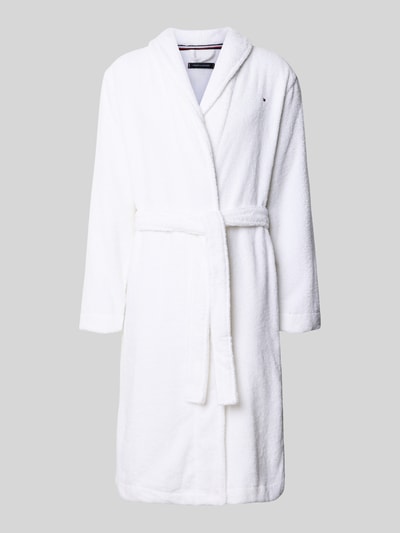 Tommy Hilfiger Bademantel aus reiner Baumwolle Weiss 1