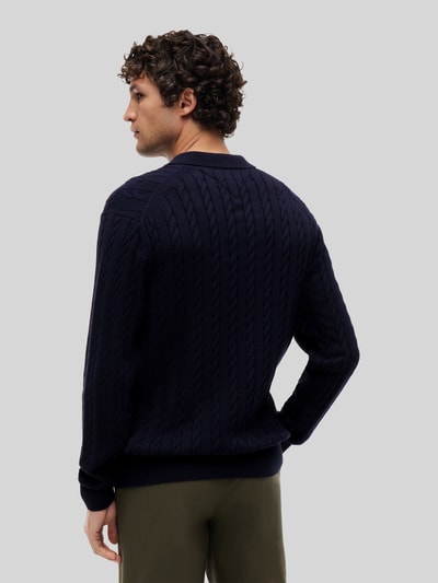 Tommy Hilfiger regular fit pullover van puur katoen Marineblauw - 5