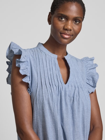 mbyM Maxi-jurk met tuniekkraag, model 'Gemala' Lichtblauw - 3