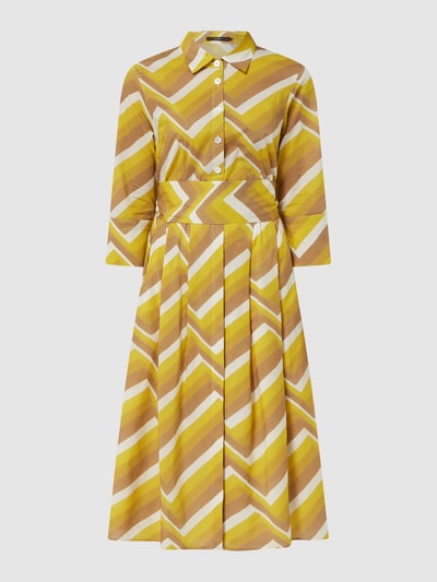 Windsor Sukienka koszulowa ze wzorem w zygzaki  Żółty 2