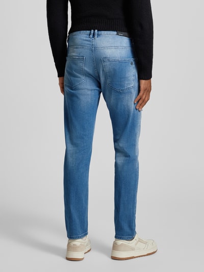 ELIAS RUMELIS Comfort Fit Mid Rise Jeans im Destroyed-Look Modell 'Fredo' Hellblau 5