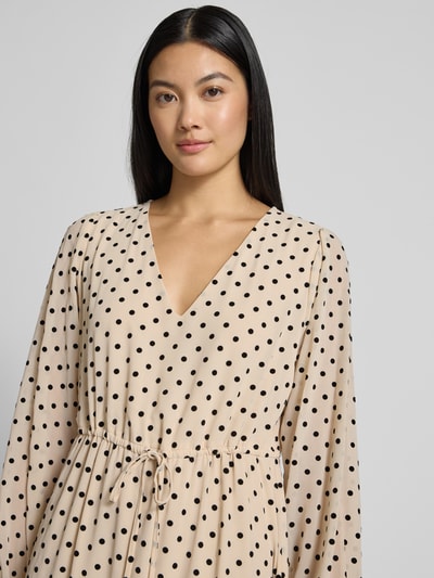 comma Midikleid mit V-Ausschnitt Offwhite 3