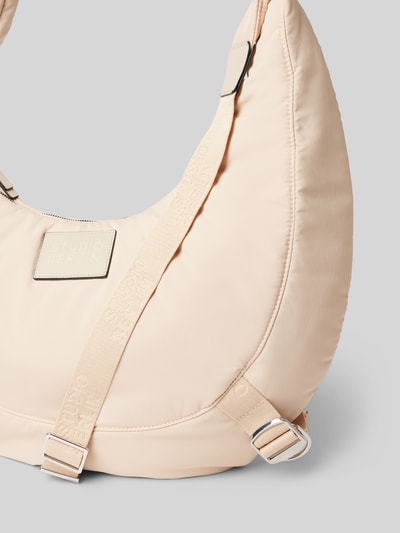 STUDIO BERLIN Handtasche mit Label-Badge Modell 'MOABIT' Beige 3