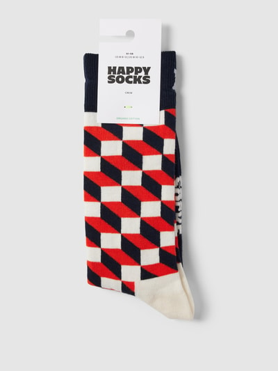 Happy Socks Sokken met all-over motief Marineblauw - 3