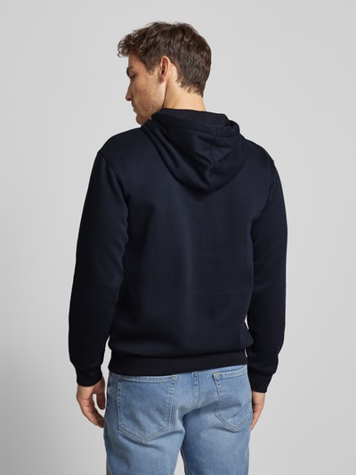 Tom Tailor Denim Regular Fit Hoodie mit Baumwolle und Label-Print Marine 5