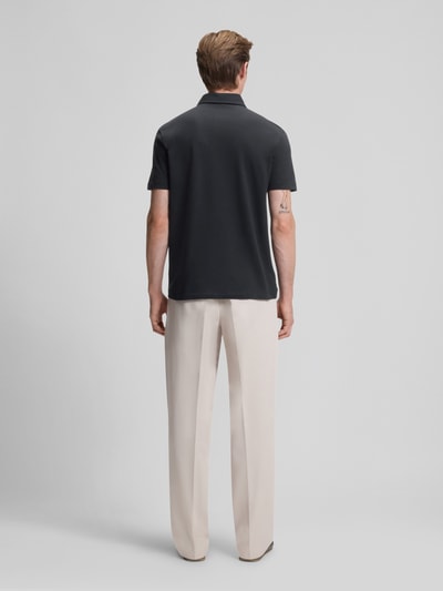 BOSS Regular Fit Poloshirt aus Baumwolle-Seiden-Mix Modell 'PARRIS' - BECKHAM x BOSS Marine 5