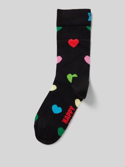 Happy Socks Socken mit Motiv-Print Modell 'Heart' Black 1