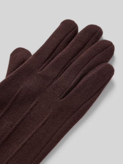 EEM Handschuhe mit Teilungsnähten Dunkelbraun 3