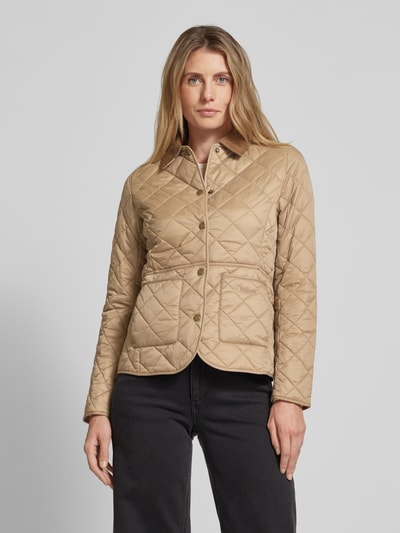 Barbour Steppjacke mit aufgesetzten Taschen Modell 'DEVERON' Sand 4