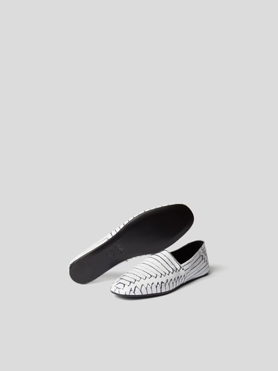MM6 Maison Margiela Slipper mit Allover-Muster Schwarz 4