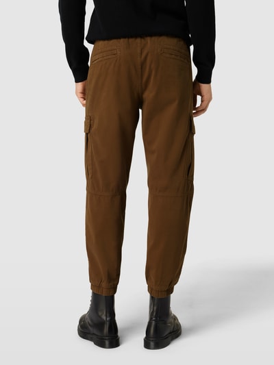 BOSS Orange Broek met cargozakken, model 'Cargo' Lichtbruin - 5