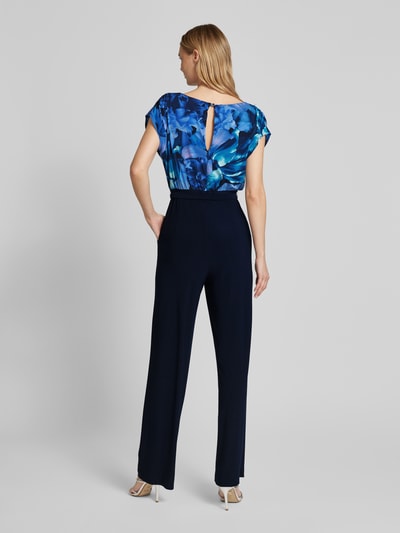 Swing Jumpsuit mit Rundhalsausschnitt Marine 5