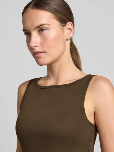 Marc O'Polo Regular Fit Tanktop aus reiner Baumwolle Mittelbraun 3